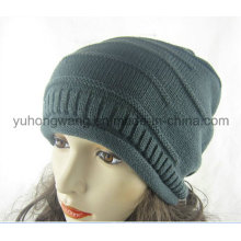 Winter Warm Lady Acrylic Knitted Beanie Skull Hat/Cap